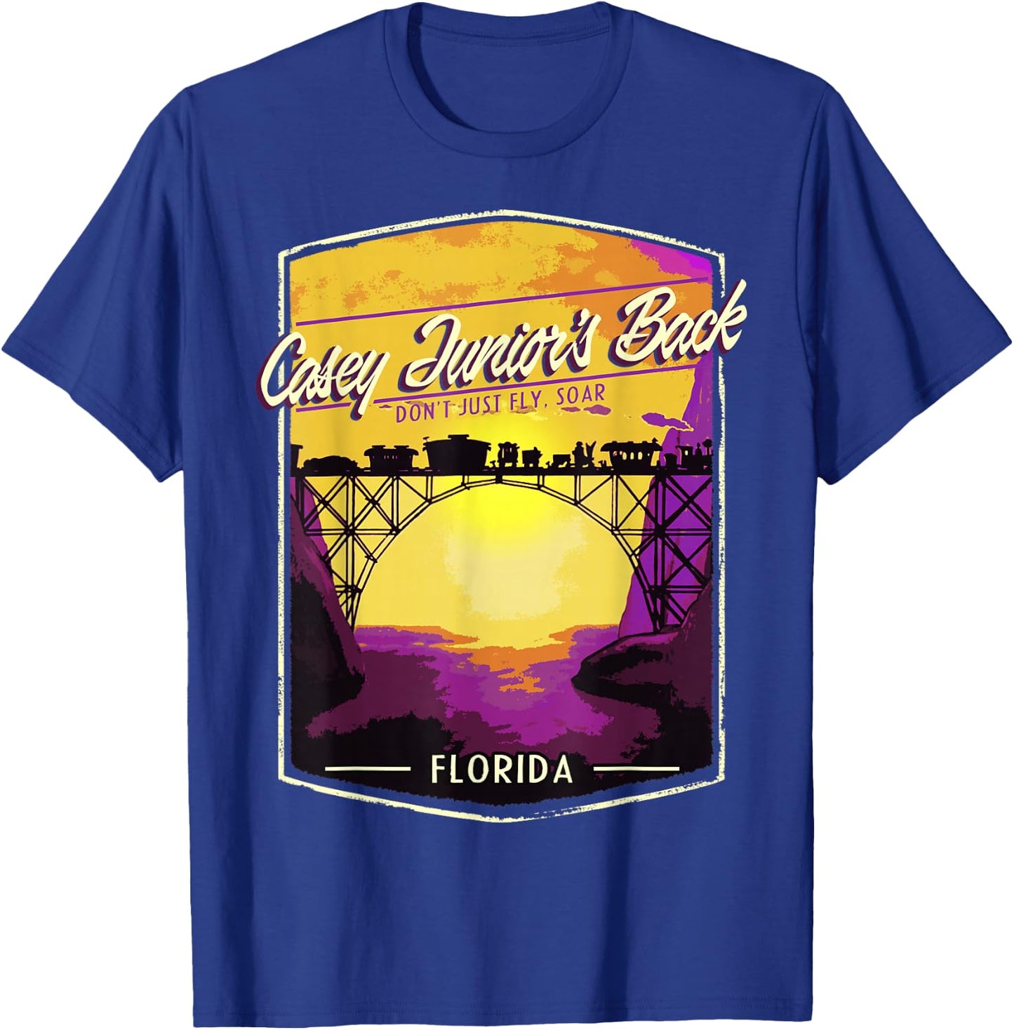 Disney Dumbo Casey Junior's Back Florida T-Shirt - T-Shirt | Royal