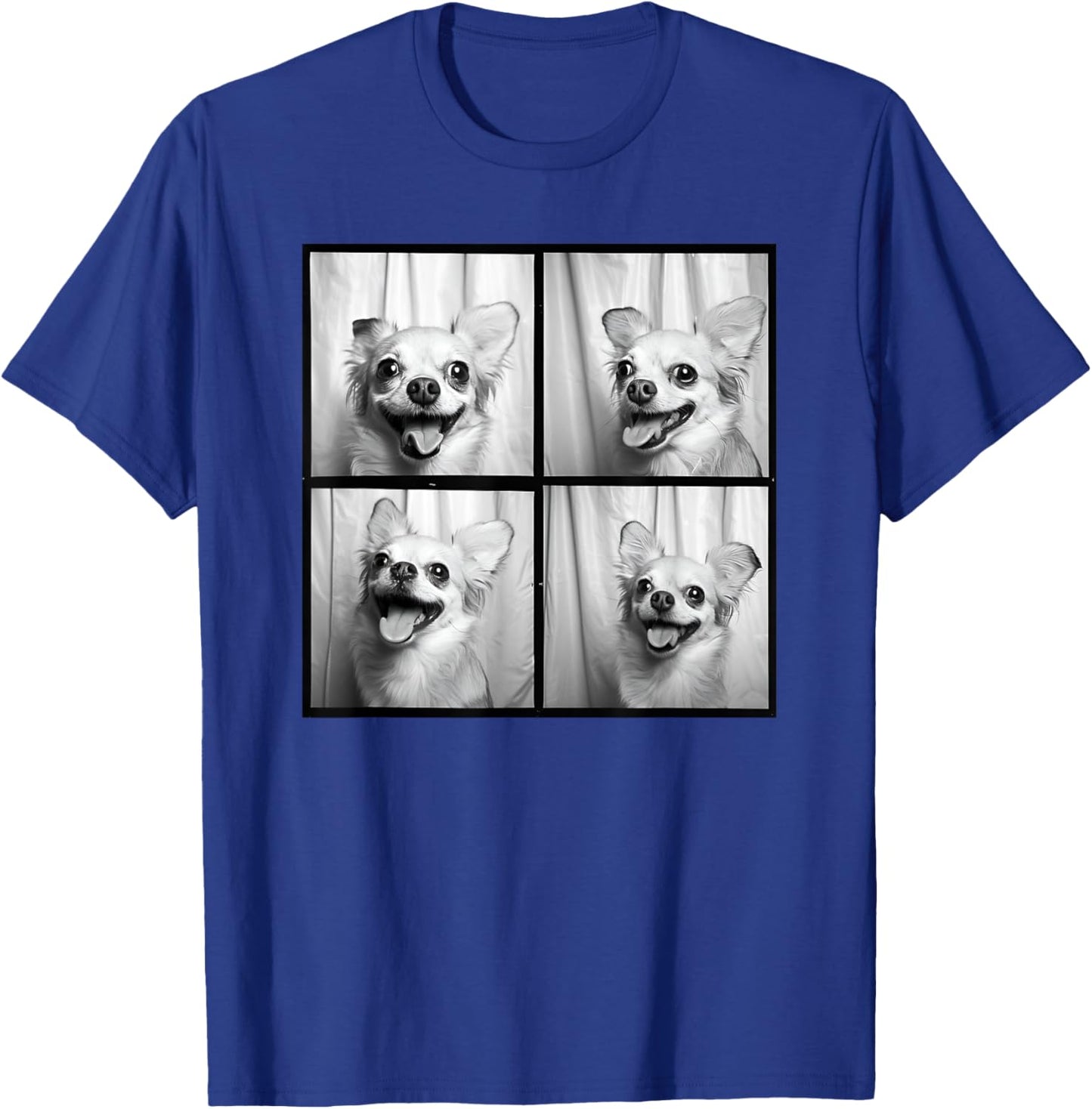 Smiling Chihuahua Face Funny Dog Photoshoot Chihuahua Mom Women Kids T-Shirt - T-Shirt | Royal