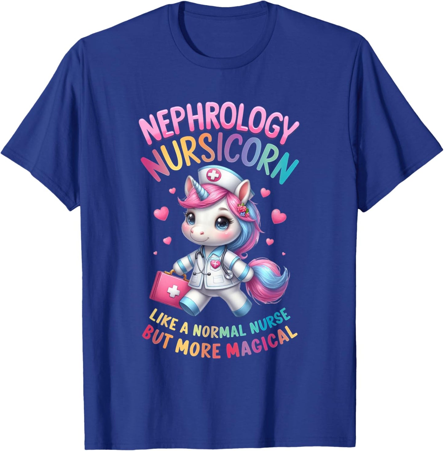 Funny Nephrology Nurse Dialysis Specialist Kidney Care T-Shirt - T-Shirt | Royal