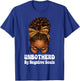 Unbothered Afro Mesy Bun African American Black Woman T-Shirt - T-Shirt | Royal
