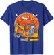 Skeleton Driving Truck Excavator Halloween Construction Kids T-Shirt - T-Shirt | Royal