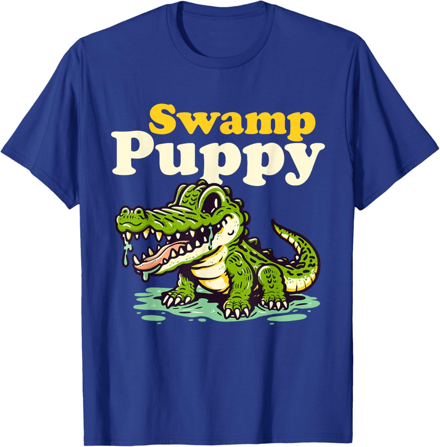 Swamp Puppy: Cute Alligator & Crocodile Lover Funny T-Shirt - T-Shirt | Royal