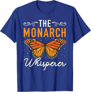 The Monarch Whisperer Butterfly Insect Entomology Bug Hunter T-Shirt - T-Shirt | Royal