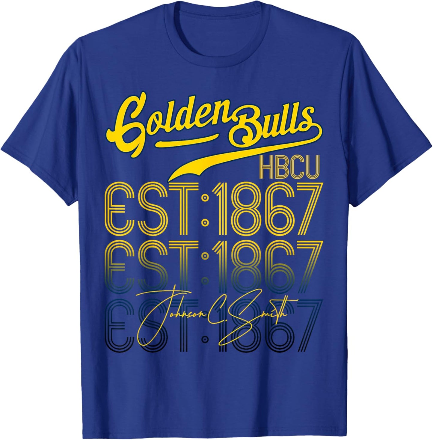 Retro .Johnson Home C. Vintage .Smith Study University Era T-Shirt - T-Shirt | Royal