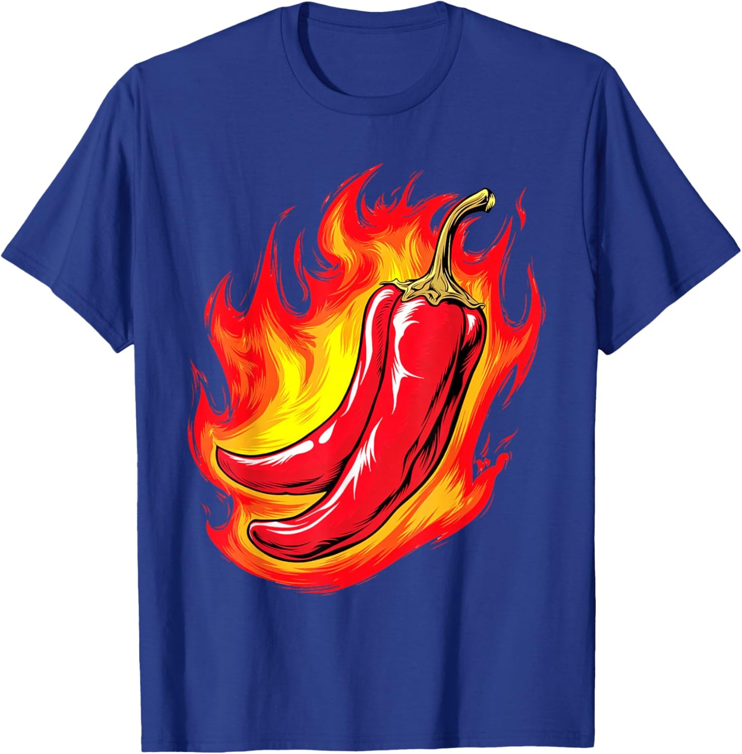Hot Chili Pepper for Spicy Food Lover T-Shirt - T-Shirt | Royal