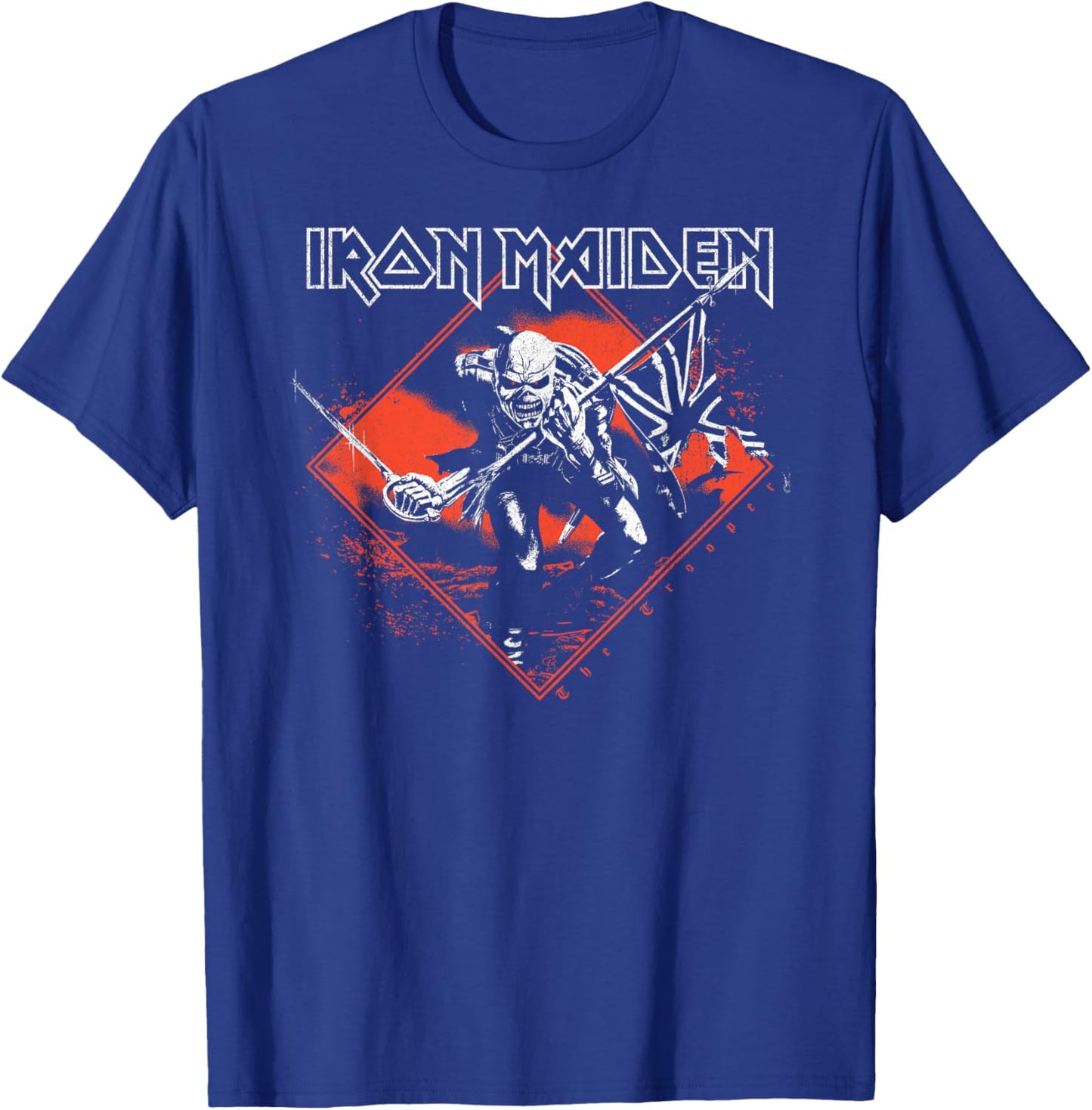 Iron Maiden Trooper Diamond T-Shirt - T-Shirt | Royal