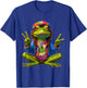 Tie-Dye Frog Peace Sign 60s 70s Hippie Men Women T-Shirt - T-Shirt | Royal