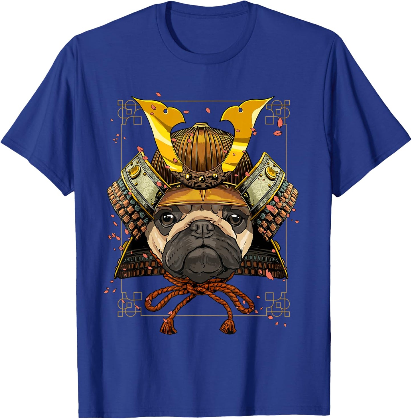 Samurai Pug Dog Warrior Samurai Pug Lovers T-Shirt - T-Shirt | Royal