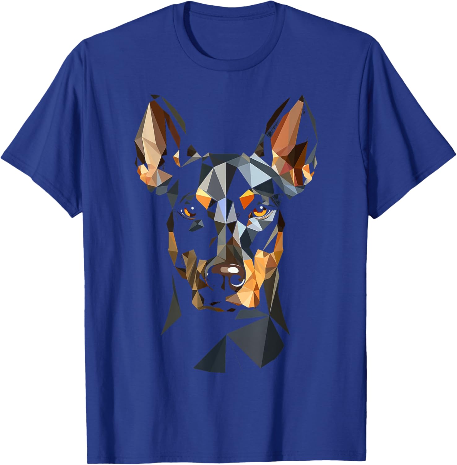 Doberman Motif Pet Art Dog Doberman T-Shirt - T-Shirt | Royal