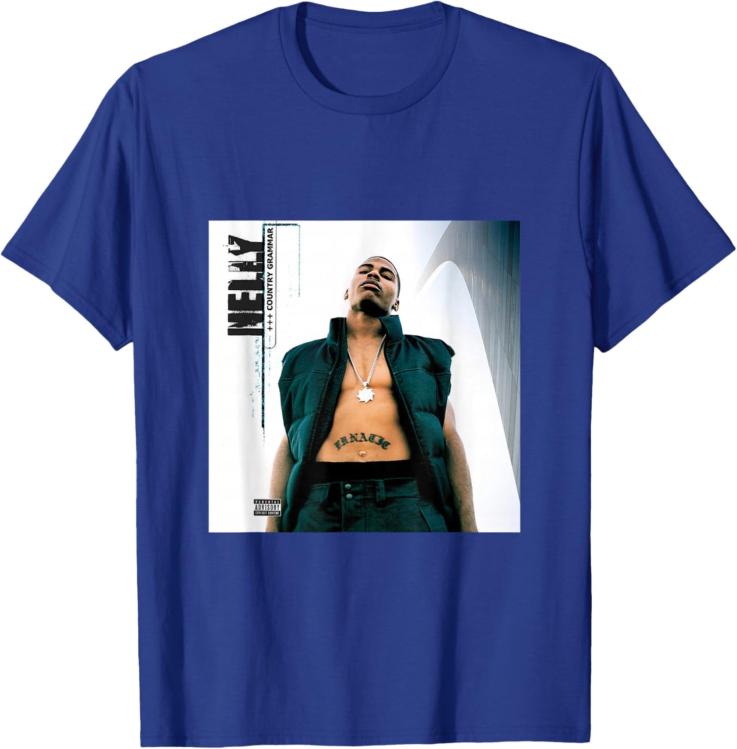 Nelly's Country Grammar Album Cover Derrty Entertainment T-Shirt - T-Shirt | Royal