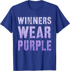 Vintage WINNERS WEAR PURPLE Go Summer Camp Team War Game T-Shirt - T-Shirt | Royal