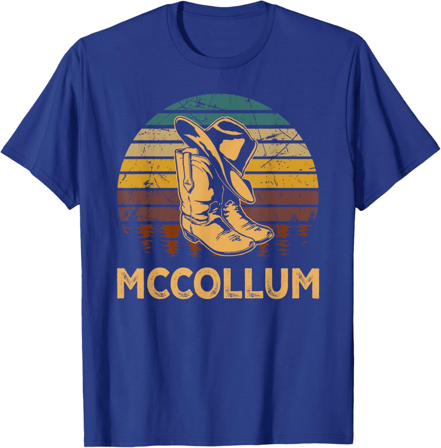 Vintage McCollum Personalized McCollum Birthday Family Pride T-Shirt - T-Shirt | Royal