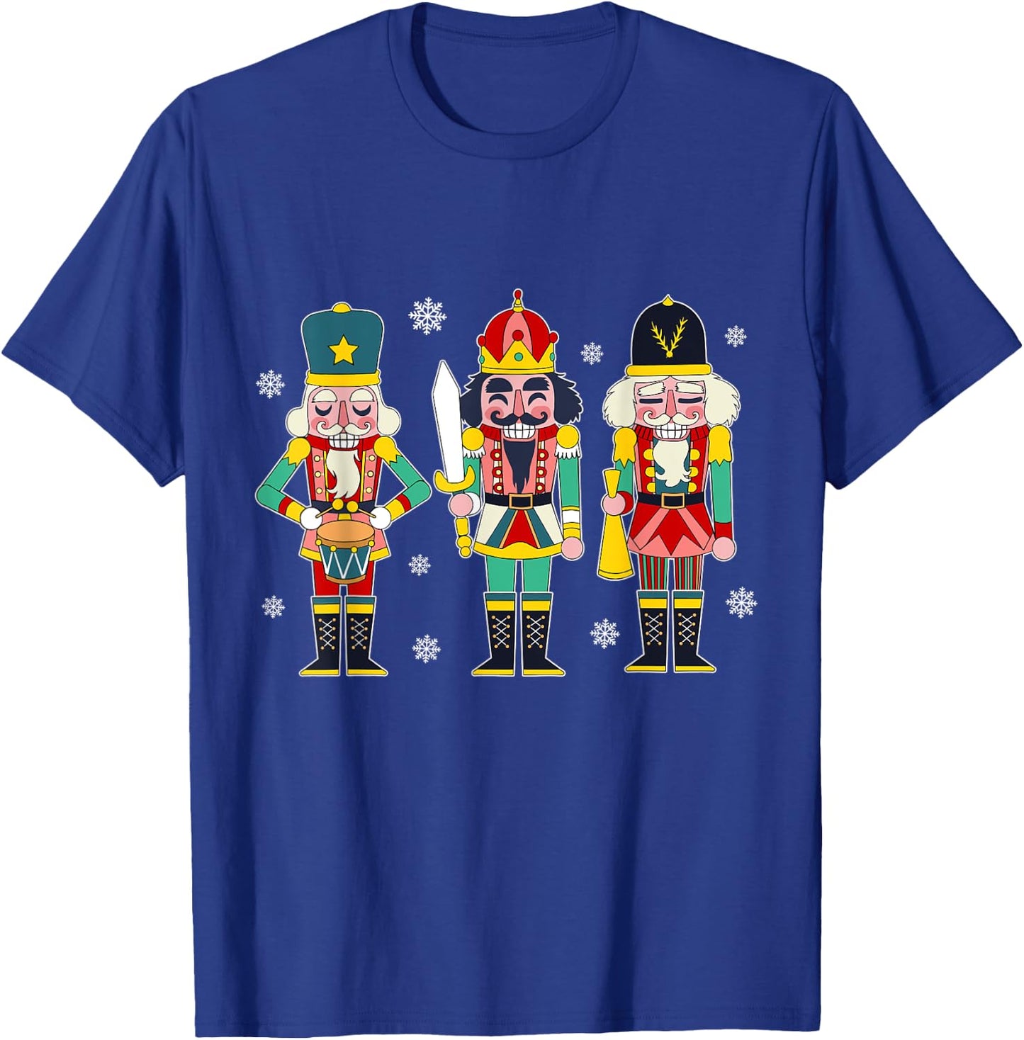 Vintage Nutcracker Squad Christmas 2024 Xmas Matching Women T-Shirt - T-Shirt | Royal