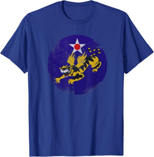 Flying Tigers 14th Space Command Vandenberg T-Shirt - T-Shirt | Royal