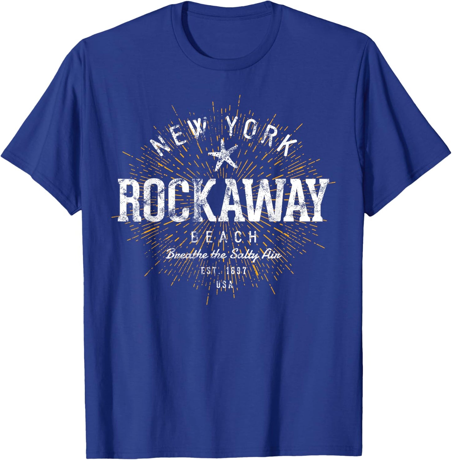 Retro Vintage Rockaway Beach Women Girls Kids T-Shirt - T-Shirt | Royal