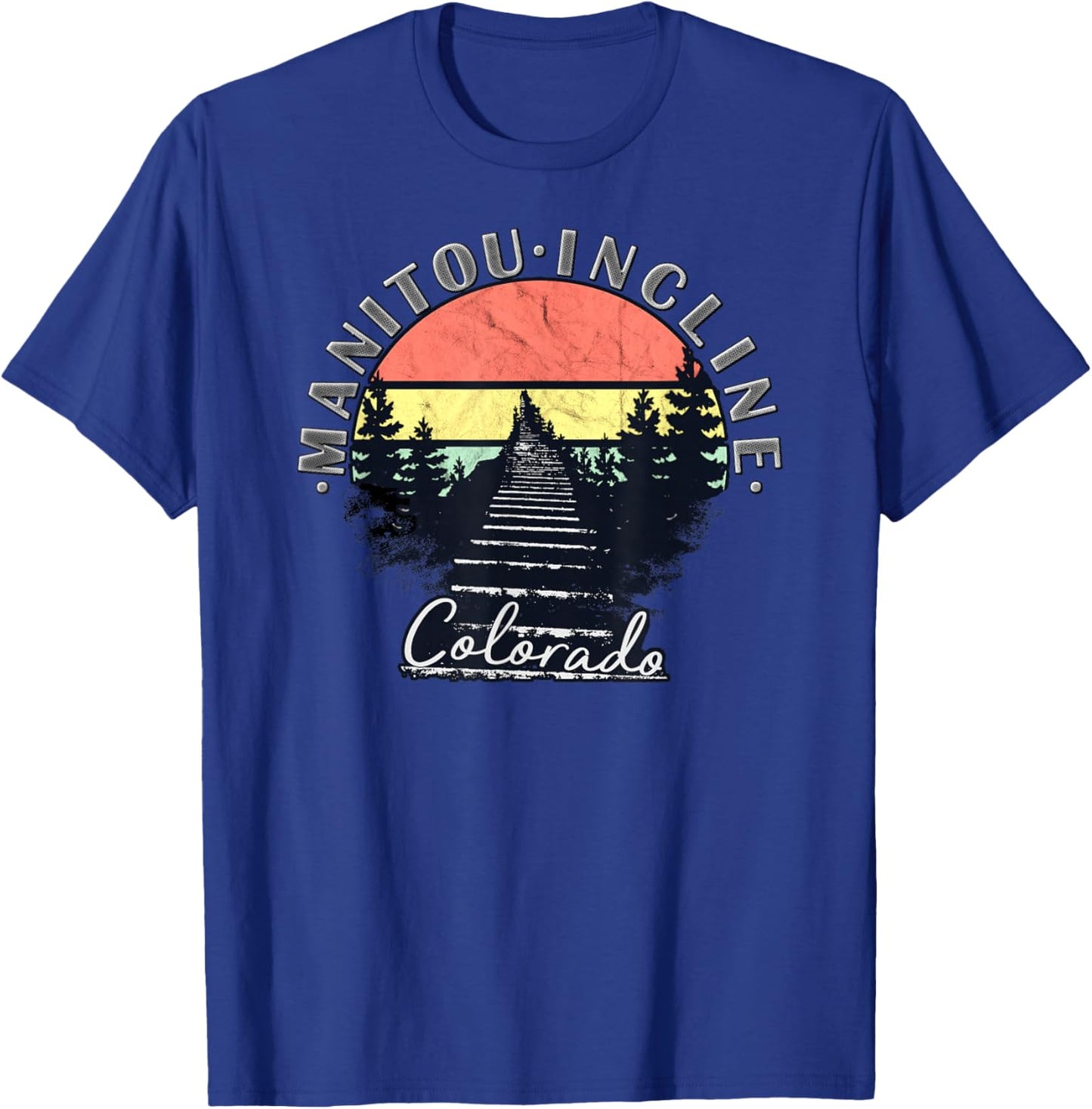 The Incline Manitou Springs Colorado T-Shirt - T-Shirt | Royal