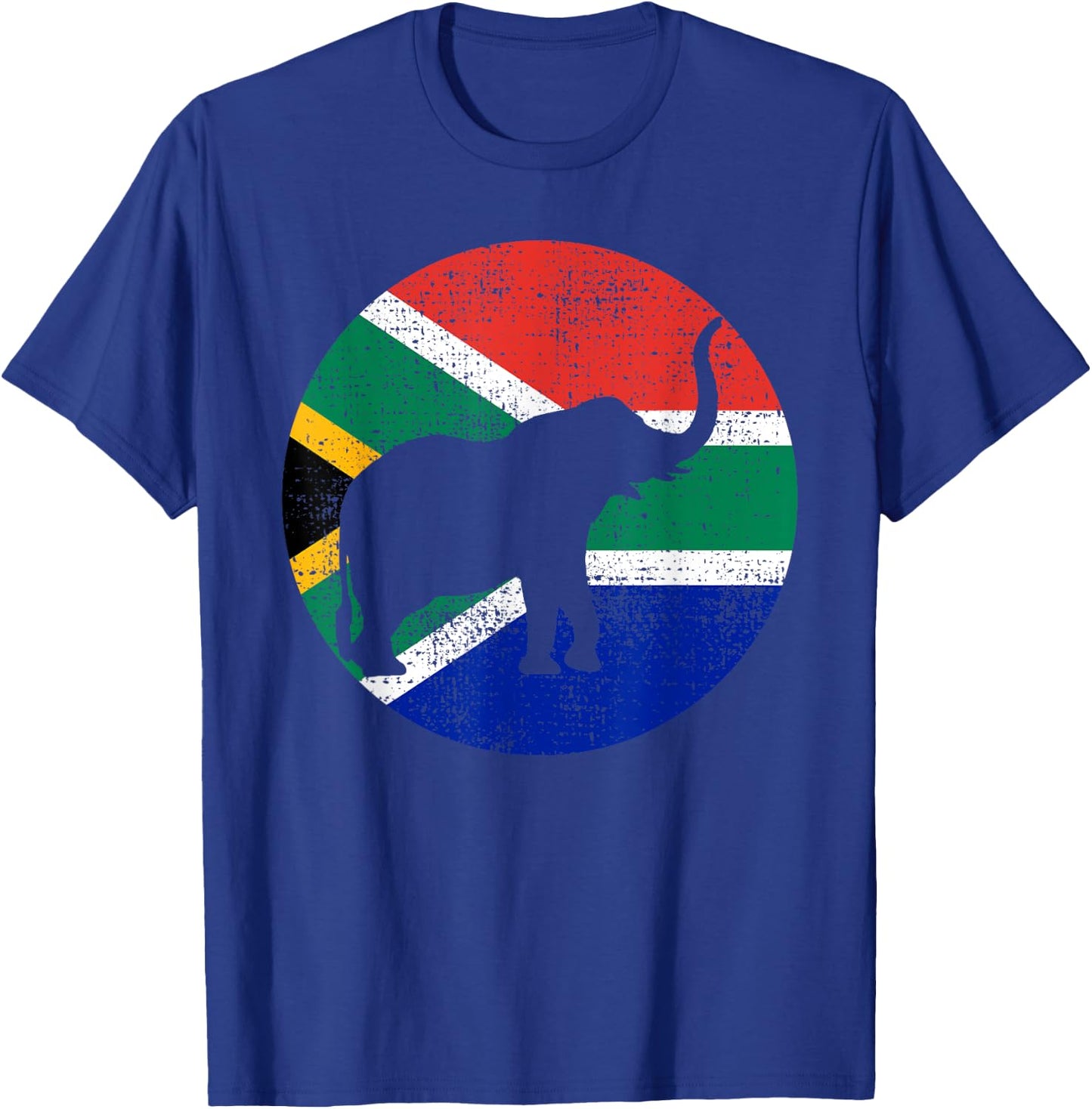 Elephant South Africa Safari Vintage Gift T-Shirt - T-Shirt | Royal