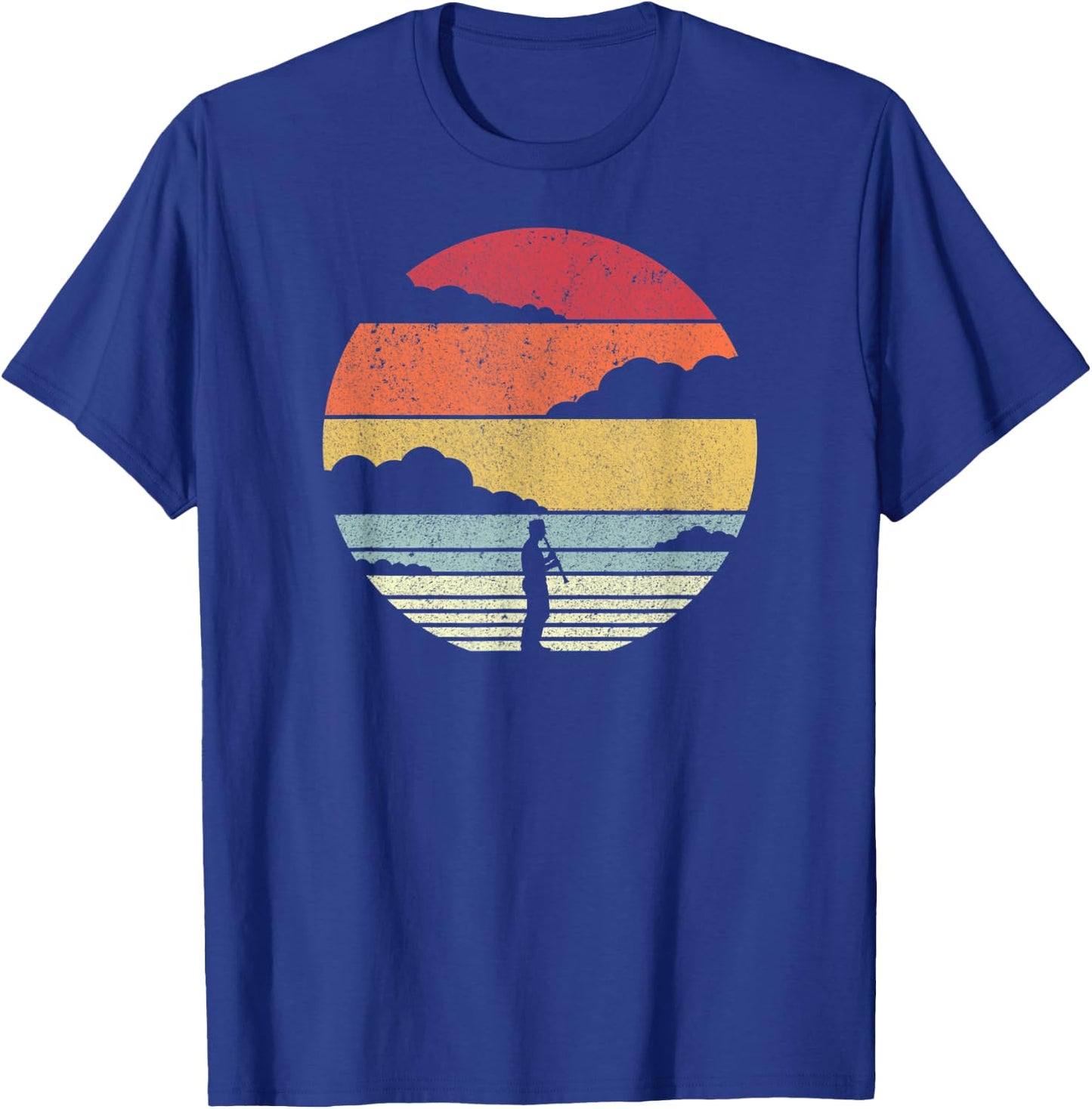 Clarinet Shirt. Retro Style For Clarinetist T-Shirt - T-Shirt | Royal