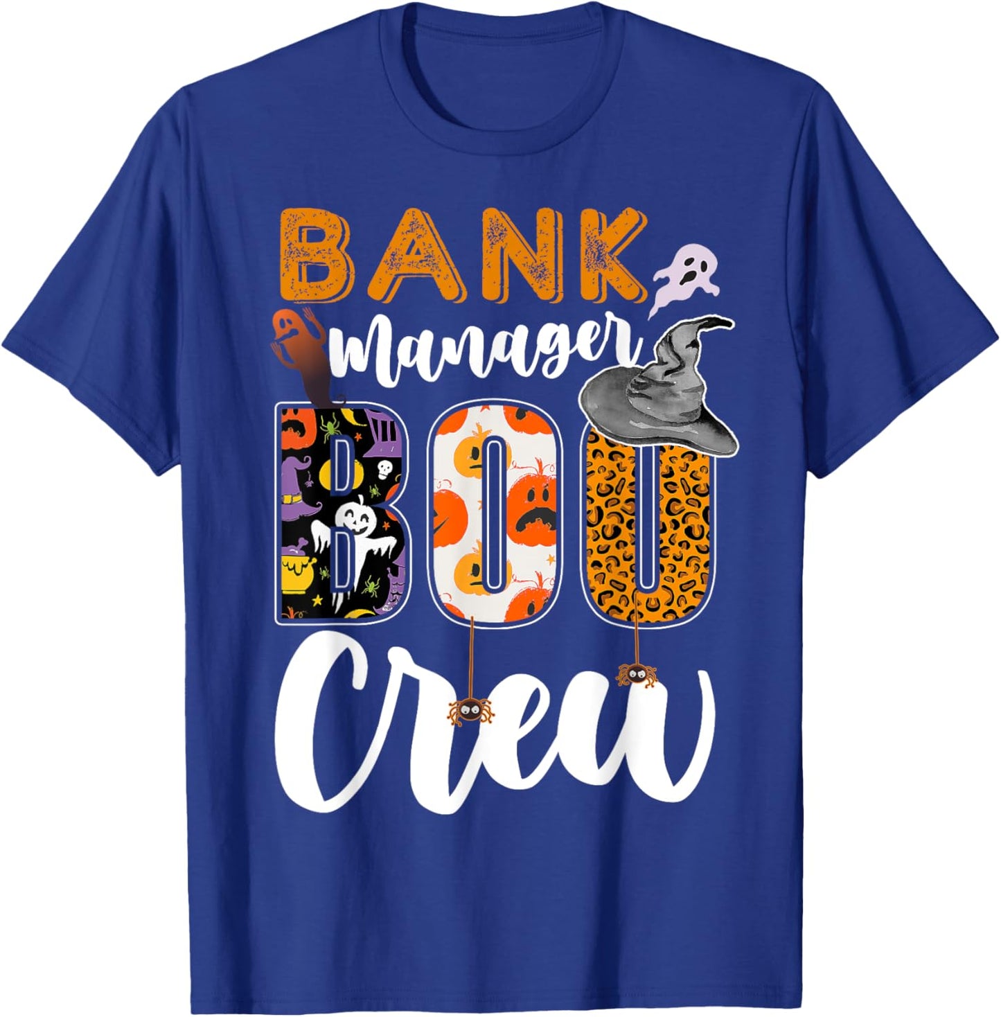 Bank Manager Boo Crew Halloween Matching Banker T-Shirt - T-Shirt | Royal