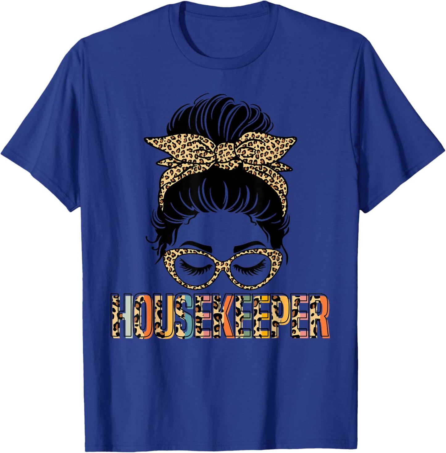 Cute Housekeeper Cleaning Housekeeping T-Shirt - T-Shirt | Royal
