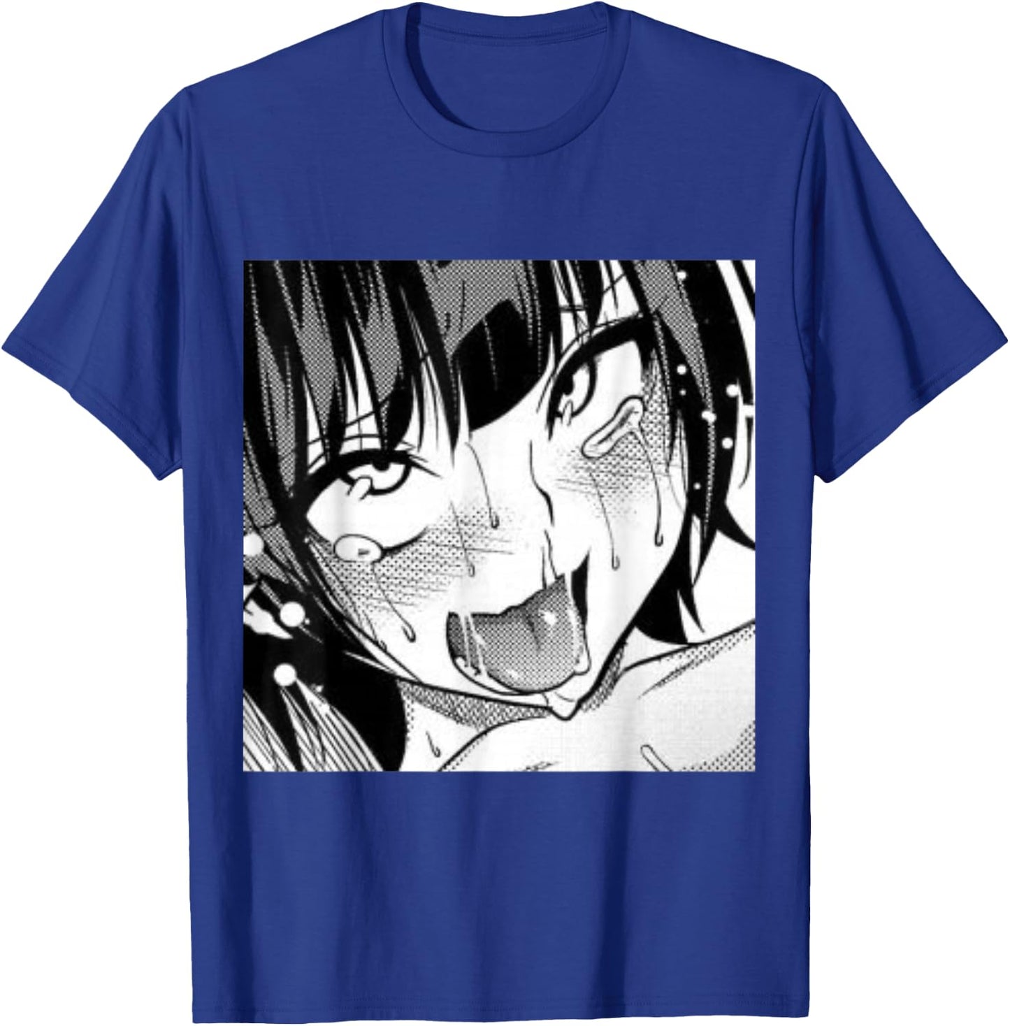 Ahegao Anime Girl with Tongue and Hands Out Weeb T-Shirt - T-Shirt | Royal