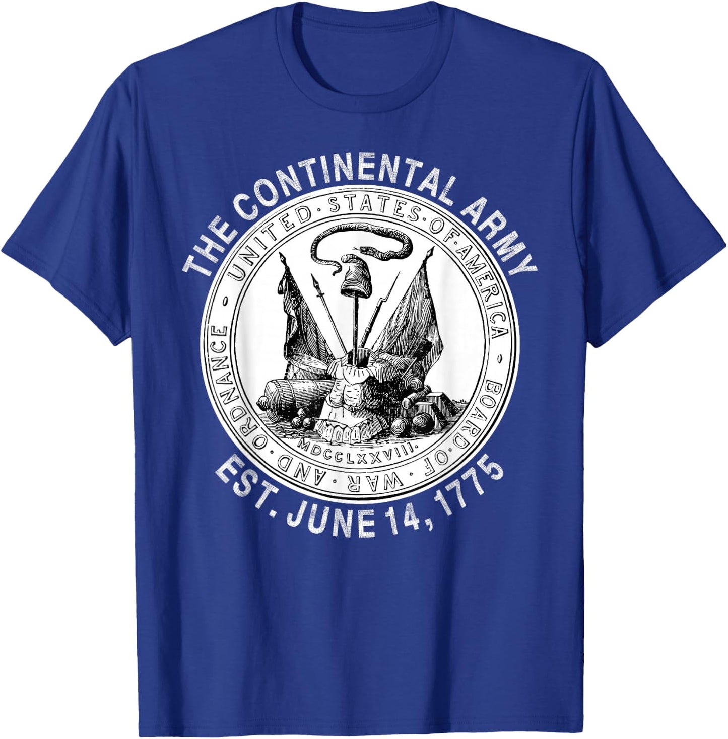 Continental Army America Independence Revolutionary War Seal T-Shirt - T-Shirt | Royal