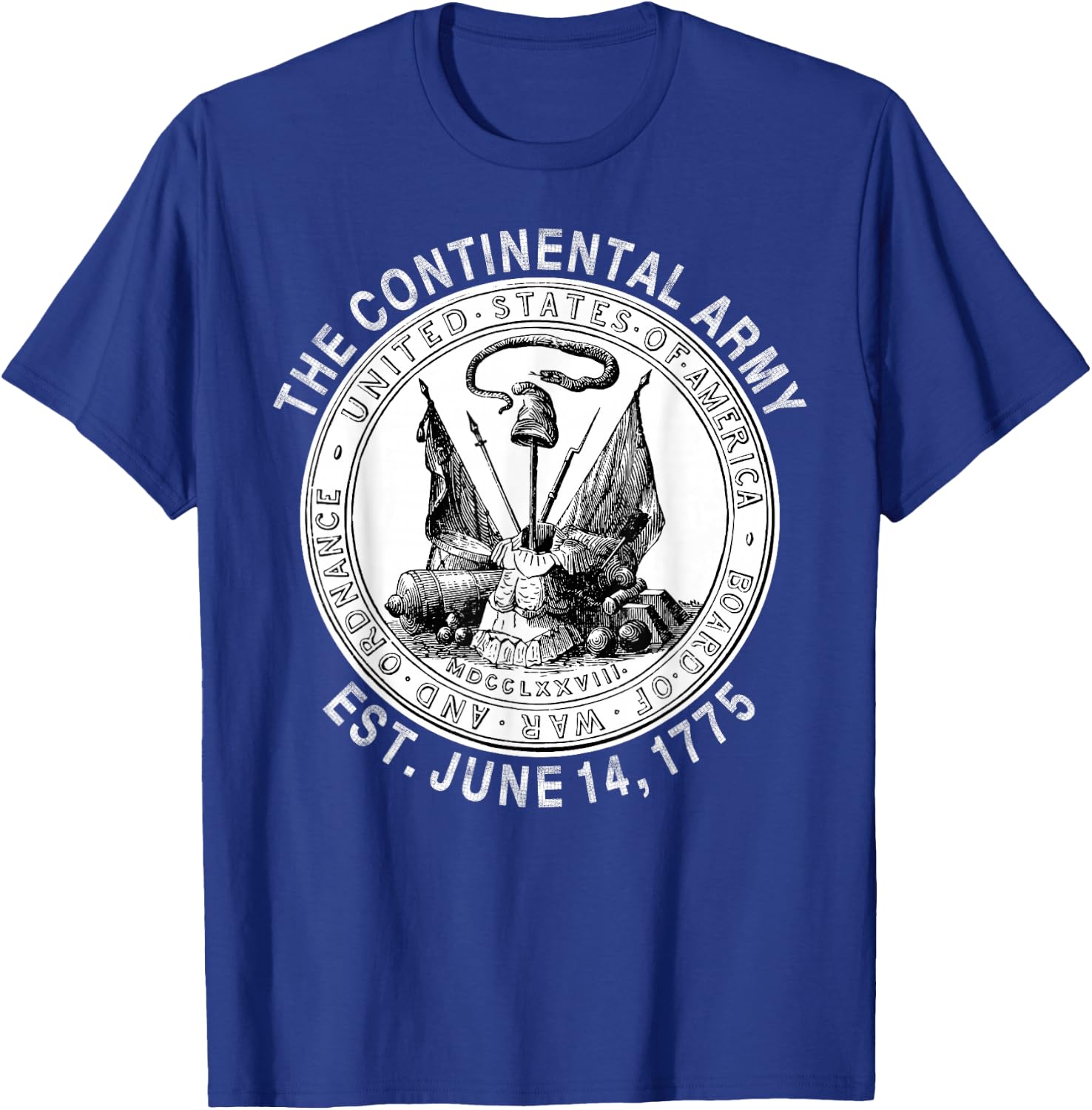 Continental Army America Independence Revolutionary War Seal T-Shirt - T-Shirt | Royal