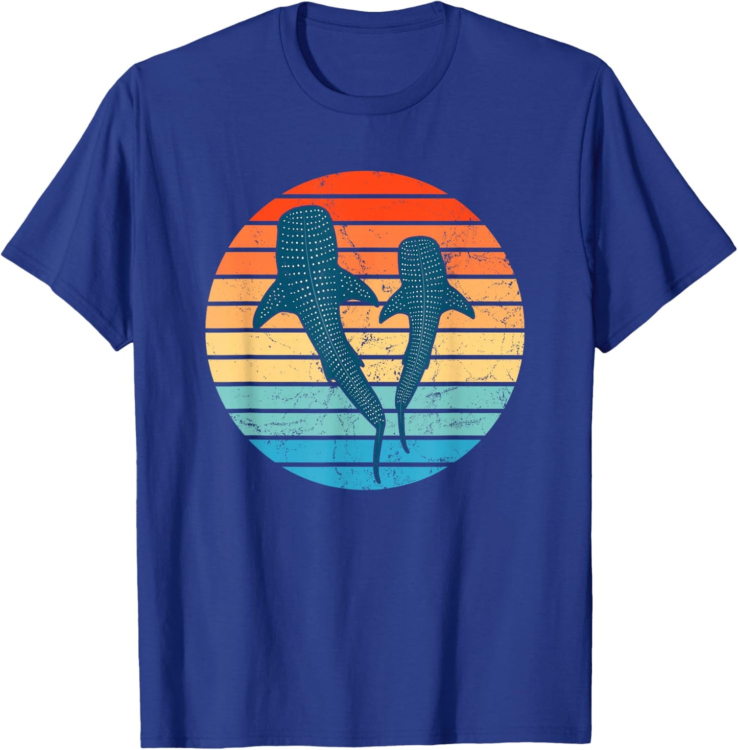 Whale Shark Vintage Sunset T-Shirt - T-Shirt | Royal