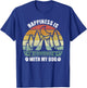 Retro Happiness Is Camping With My Dog Shirt Dog Camper's Women Kids T-Shirt - T-Shirt | Royal