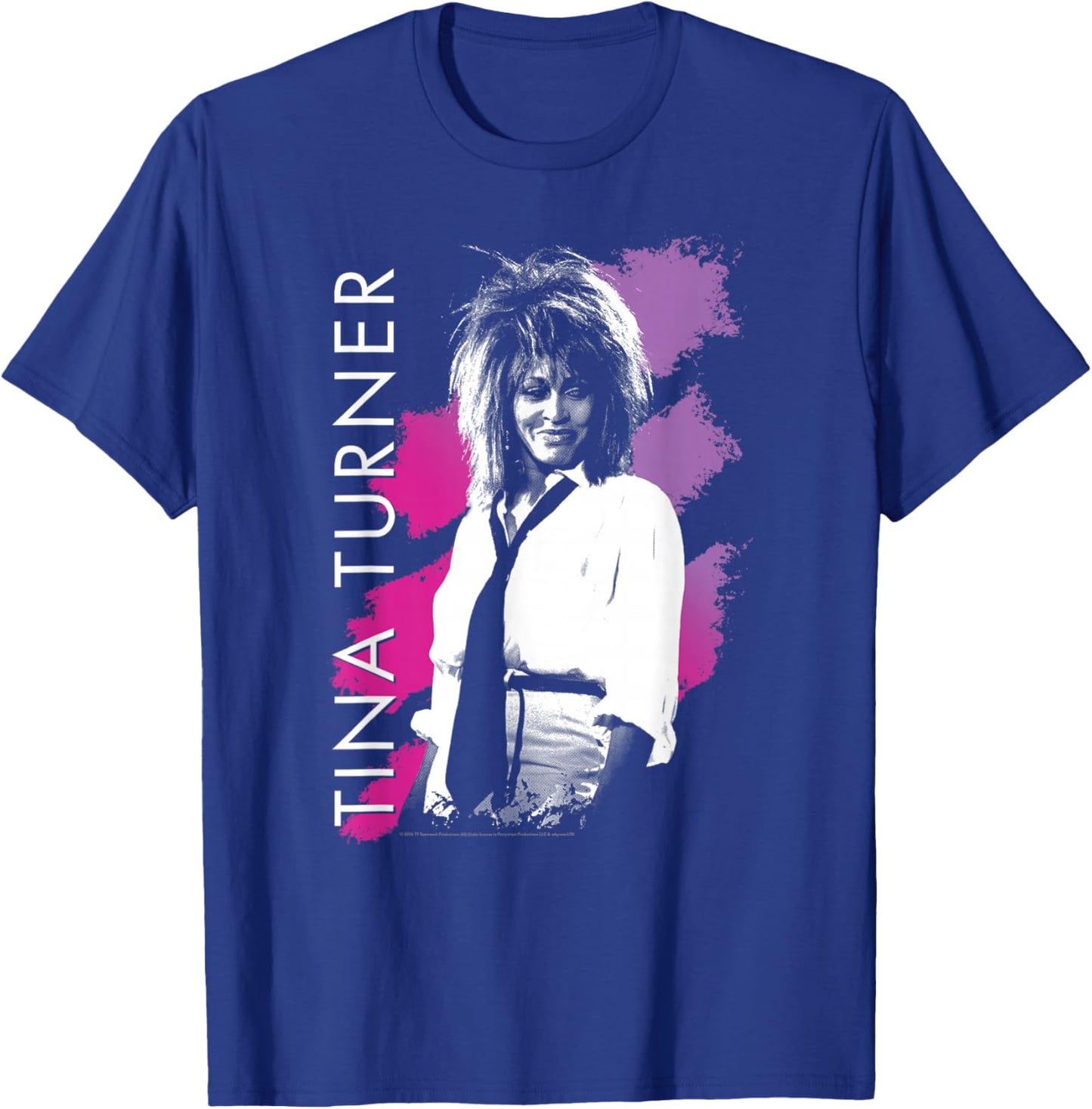 Tina Turner Purple Stripes T-Shirt - T-Shirt | Royal