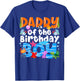 Daddy Under Sea Birthday Party Boys Ocean Sea Animals Themed T-Shirt - T-Shirt | Royal