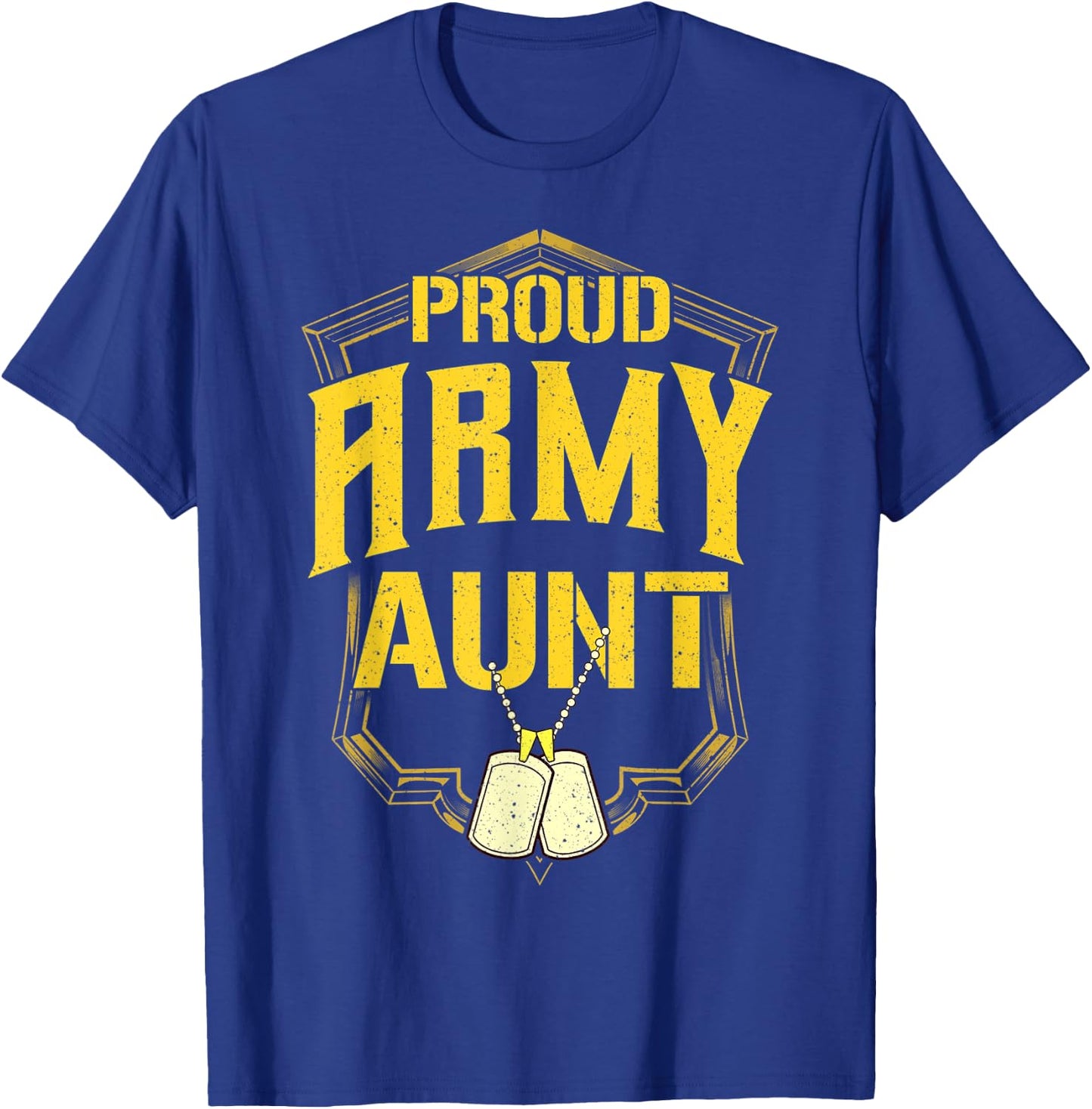 Proud Army Aunt Shirt Military Pride T Shirt T-Shirt - T-Shirt | Royal