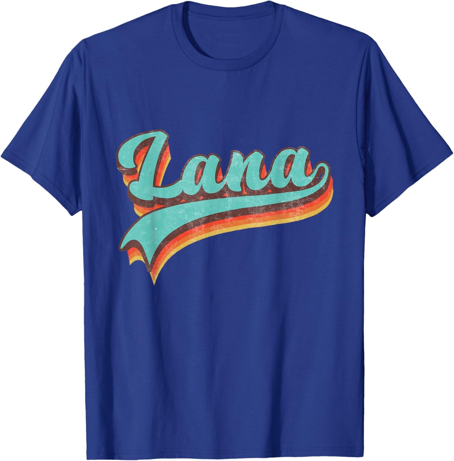 Graphic Lana Proud Name Personalized Vintage Retro Name T-Shirt - T-Shirt | Royal