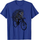 Porcupine On Bicycle Funny Cycling Porcupine Lover T-Shirt - T-Shirt | Royal