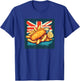Kawaii Motto Designs Fish and Chips Lover Classic British Food T-Shirt - T-Shirt | Royal