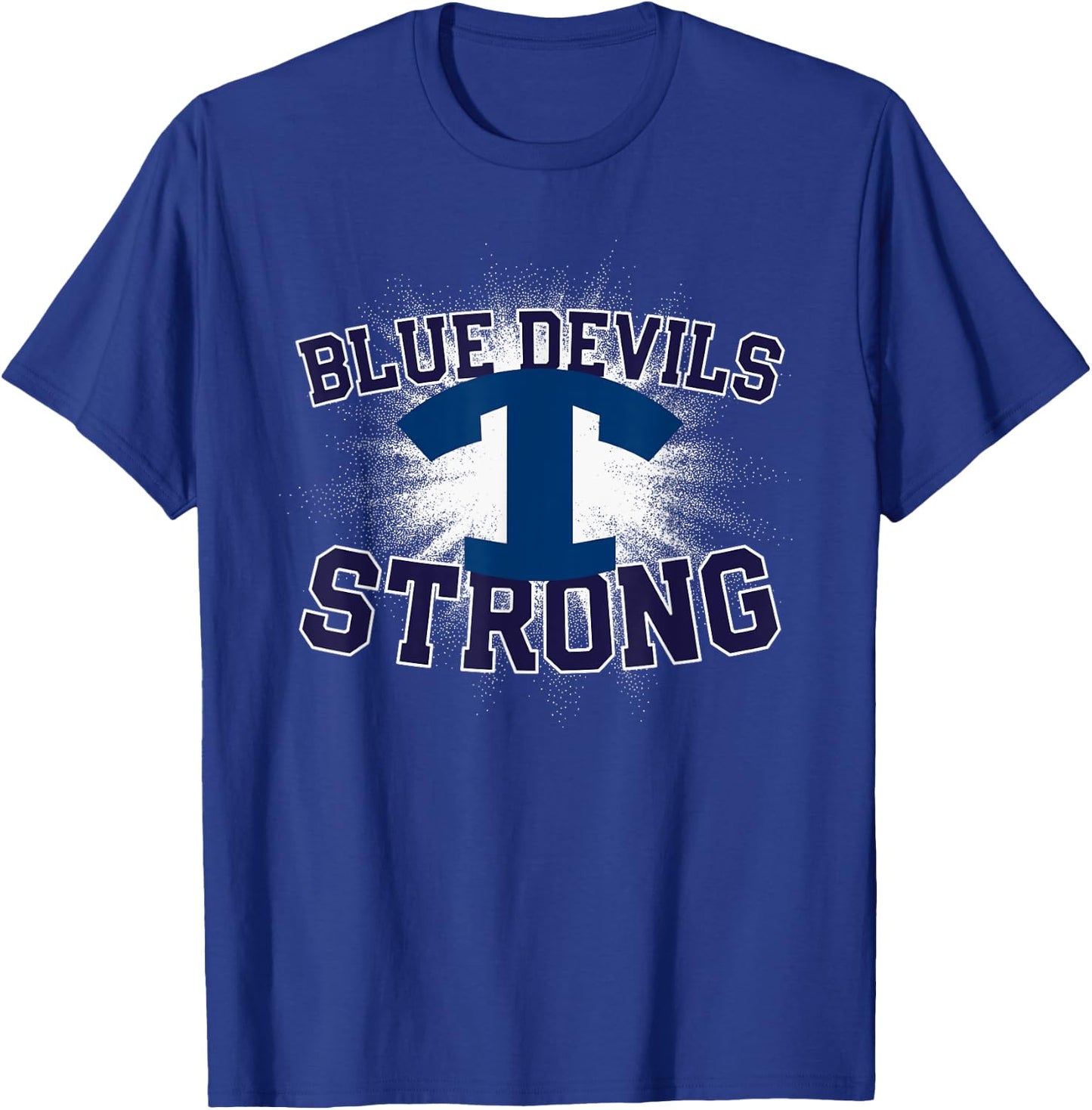 Tift County Blue Devils Logo Strong Flag HS T-Shirt - T-Shirt | Royal