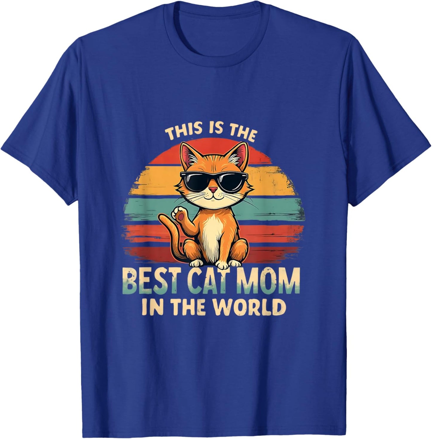 Custom Cat Parent Mom Paws T-Shirt - T-Shirt | Royal