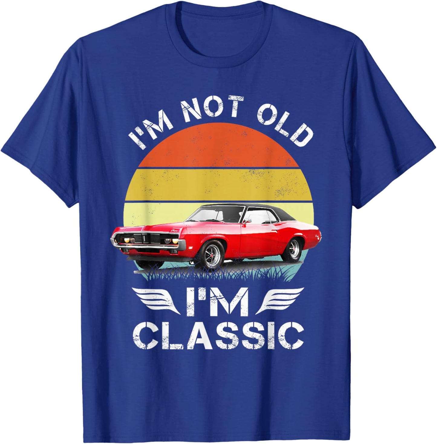 1969 69 Mercury classic Cougar Vinatge cars T-Shirt - T-Shirt | Royal
