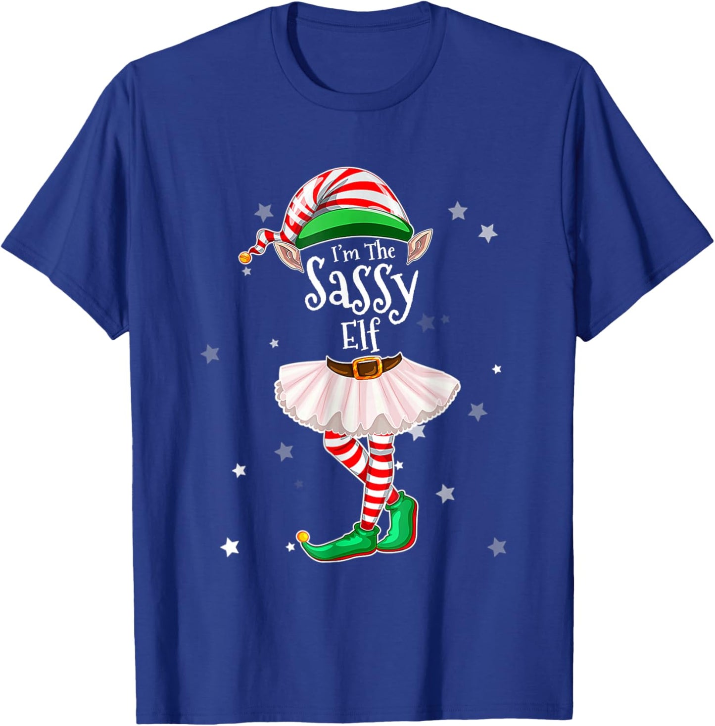 I'm The Sassy Elf Matching Christmas Costume Shirt T-Shirt - T-Shirt | Royal