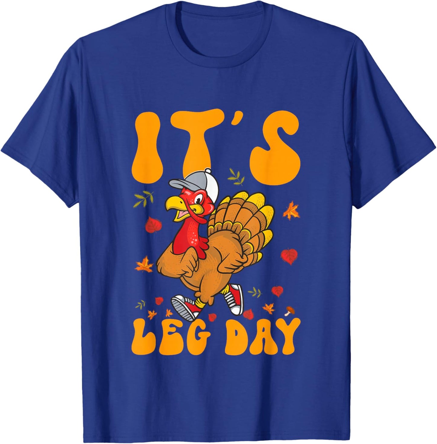 Turkey Trot Gear Costume Kids Thanksgiving Turkey Running T-Shirt - T-Shirt | Royal