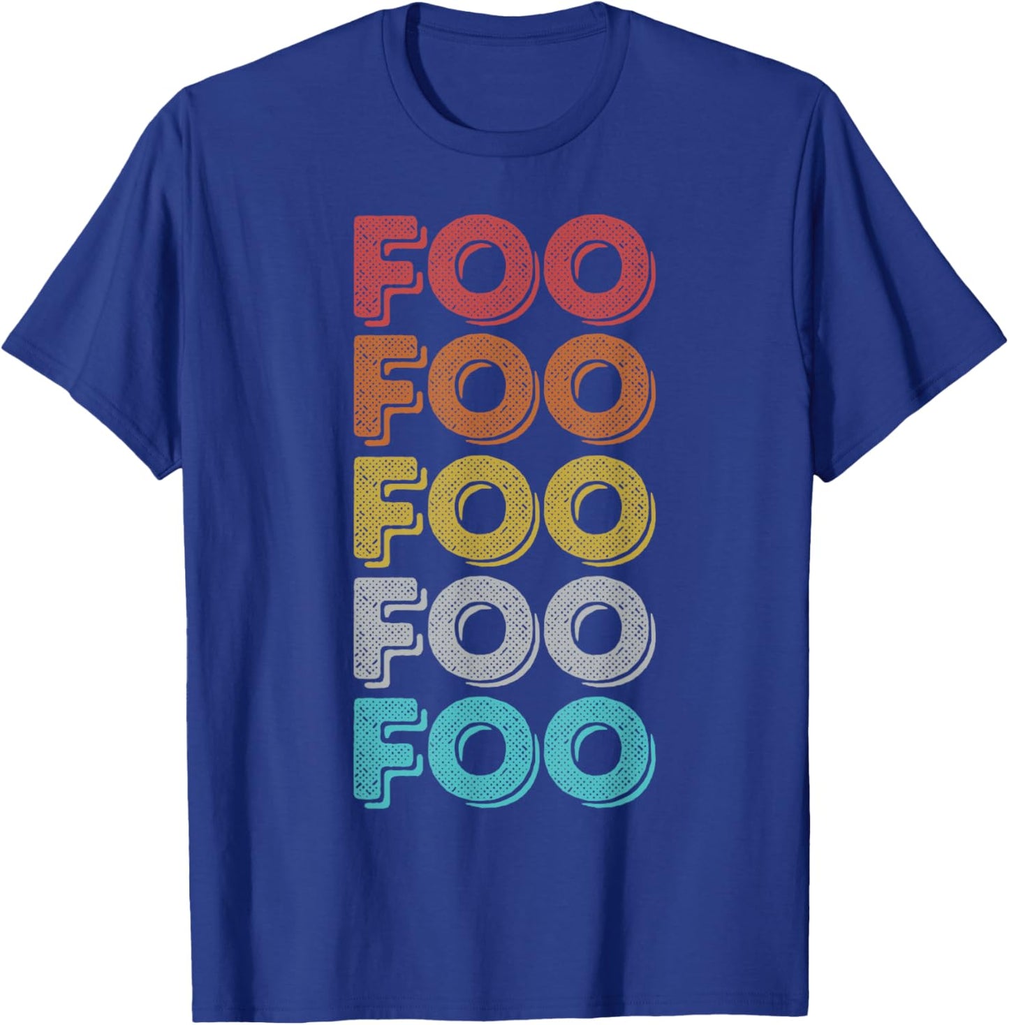Vintage Retro Foo T-Shirt - T-Shirt | Royal