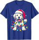Labrador Santa Hat - Cute Colorful Dog Puppy Christmas Lover T-Shirt - T-Shirt | Royal