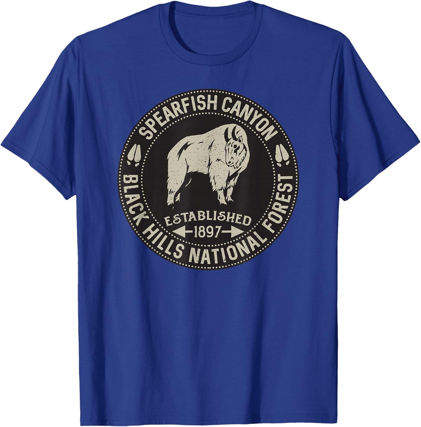 Spearfish Canyon Black Hills National Forest T-Shirt - T-Shirt | Royal