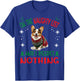 Cute Cardigan Welsh Corgi Dog Christmas On The Naughty List T-Shirt - T-Shirt | Royal