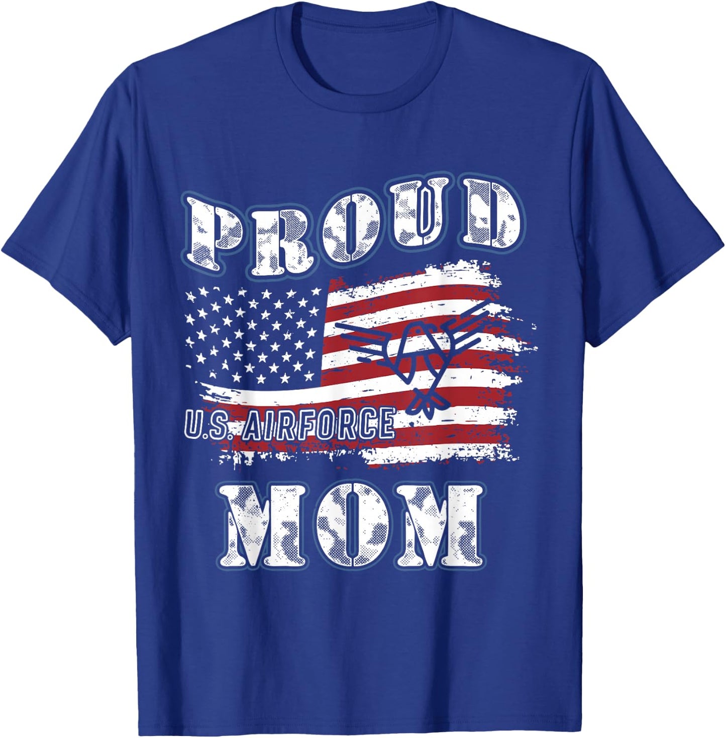 US Air Force Mom's Gift Proud Army Mom T-Shirt - T-Shirt | Royal