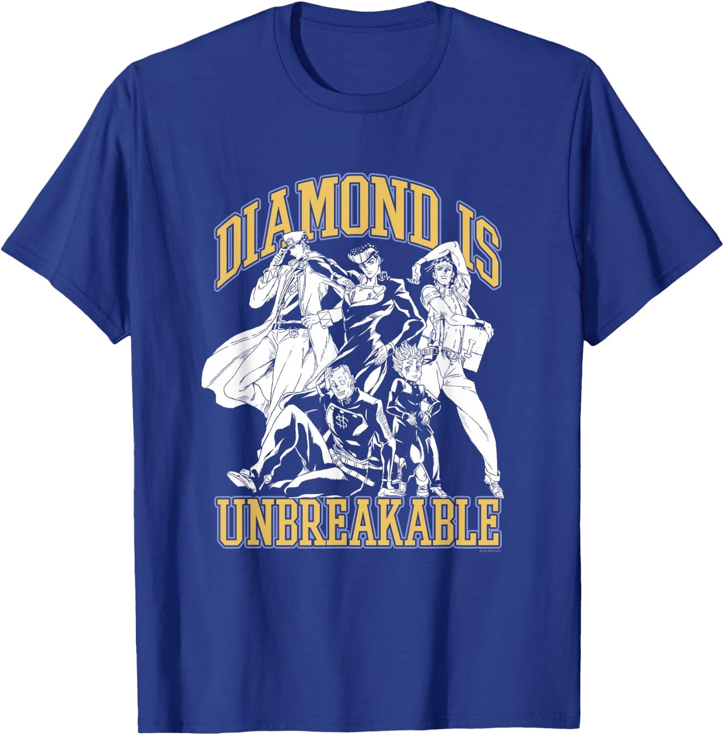 JoJo Part 4 Group Pose - Jotaro Josuke Okuyasu Koichi Rohan T-Shirt - T-Shirt | Royal