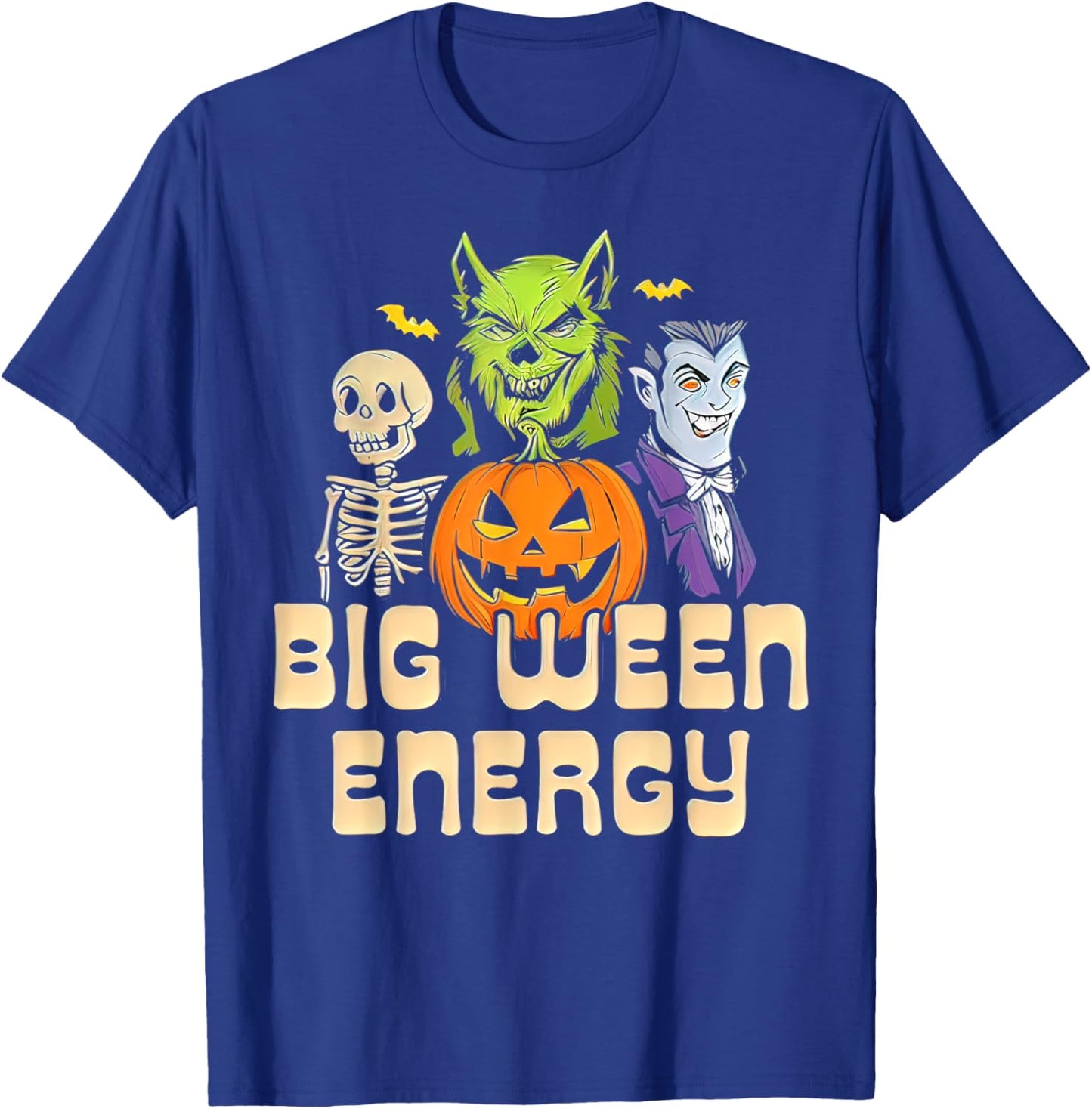 Halloween Big Ween Energy T-Shirt - T-Shirt | Royal