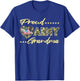 Proud Army Grandma US Flag Dog Tag Military Grandmother Gift T-Shirt - T-Shirt | Royal