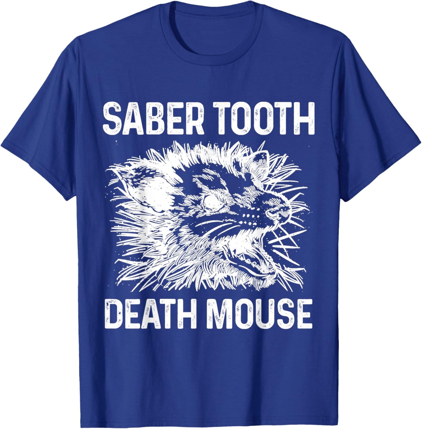 Opossum Saber Tooth Death Mouse Funny Possum T-Shirt - T-Shirt | Royal