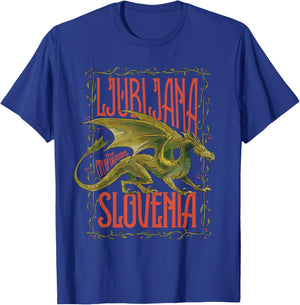 Ljubljana Slovenia City of Dragons Festive Dragon Lover T-Shirt - T-Shirt | Royal